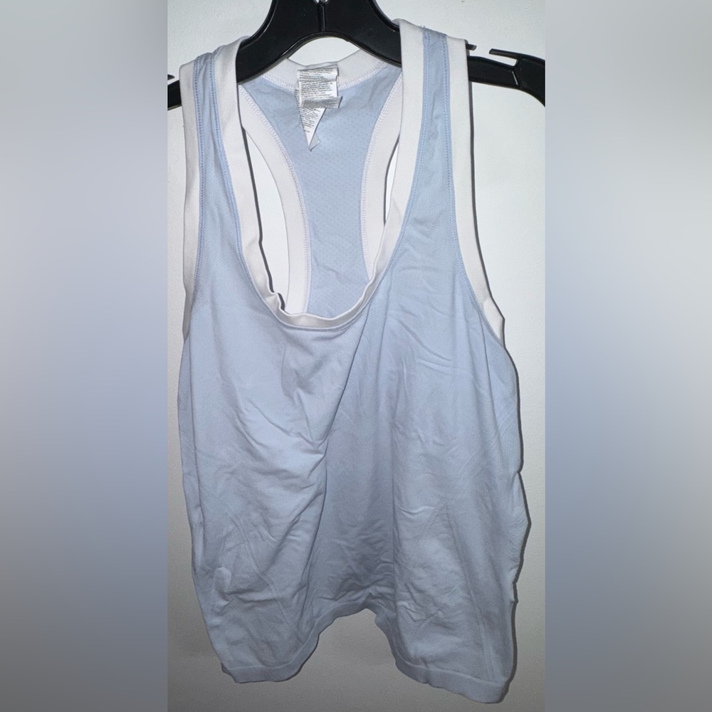 Athleta Light Blue Racerback Sports Tank